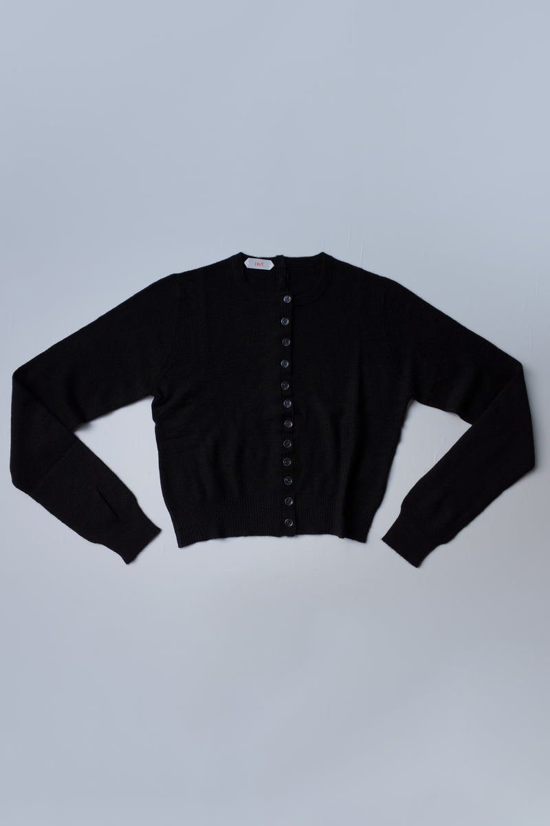 CASHMERE CARDIGAN　BLACK