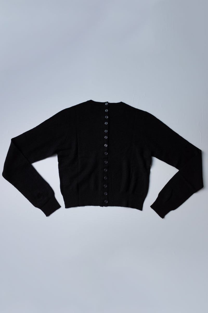 CASHMERE CARDIGAN　BLACK