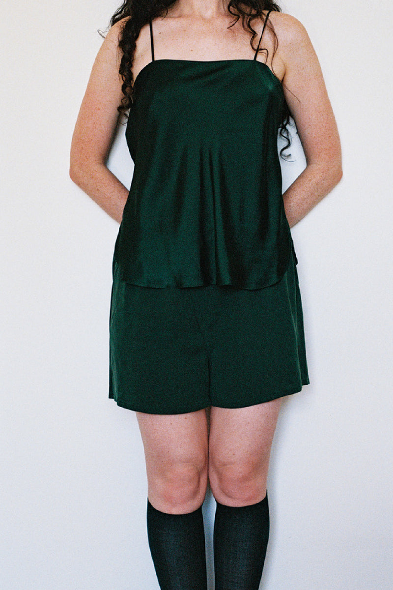 SILK CAMISOLE FOREST