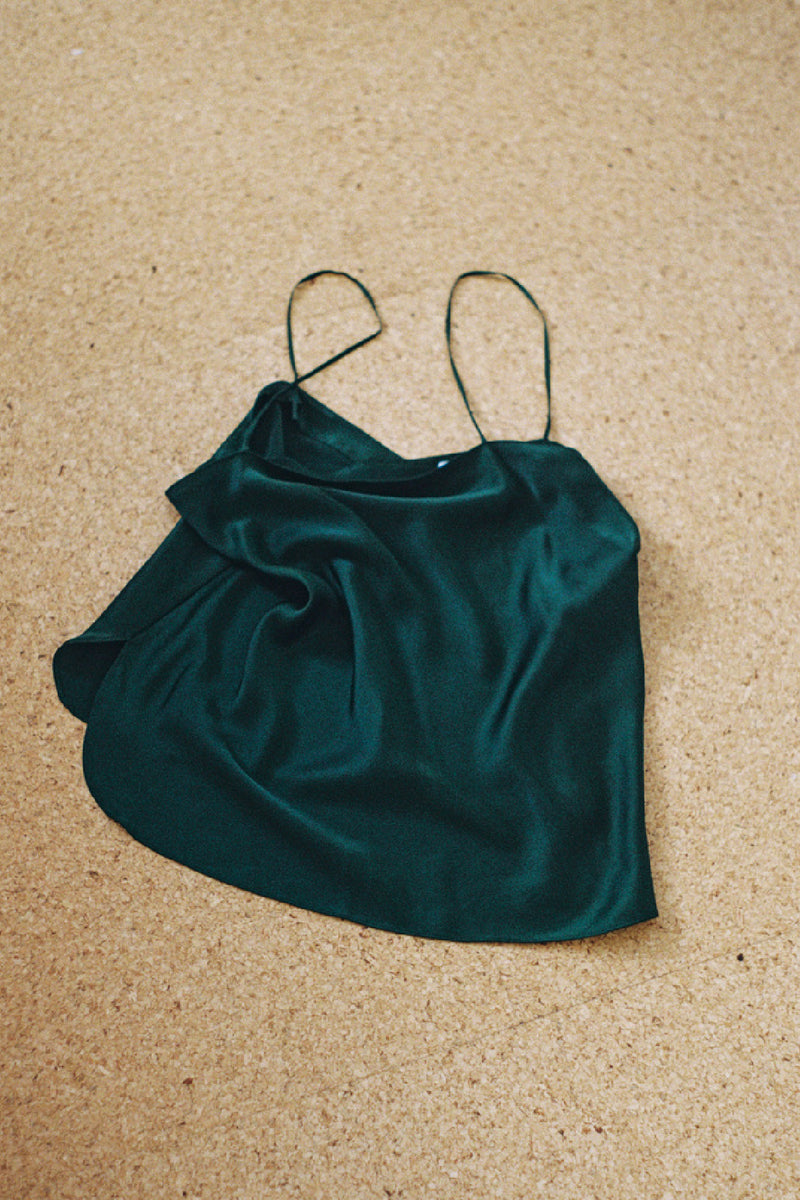 SILK CAMISOLE FOREST