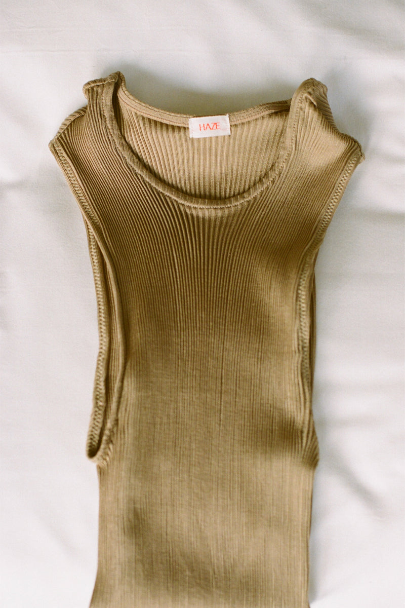 SILK TANK TOP GOLD