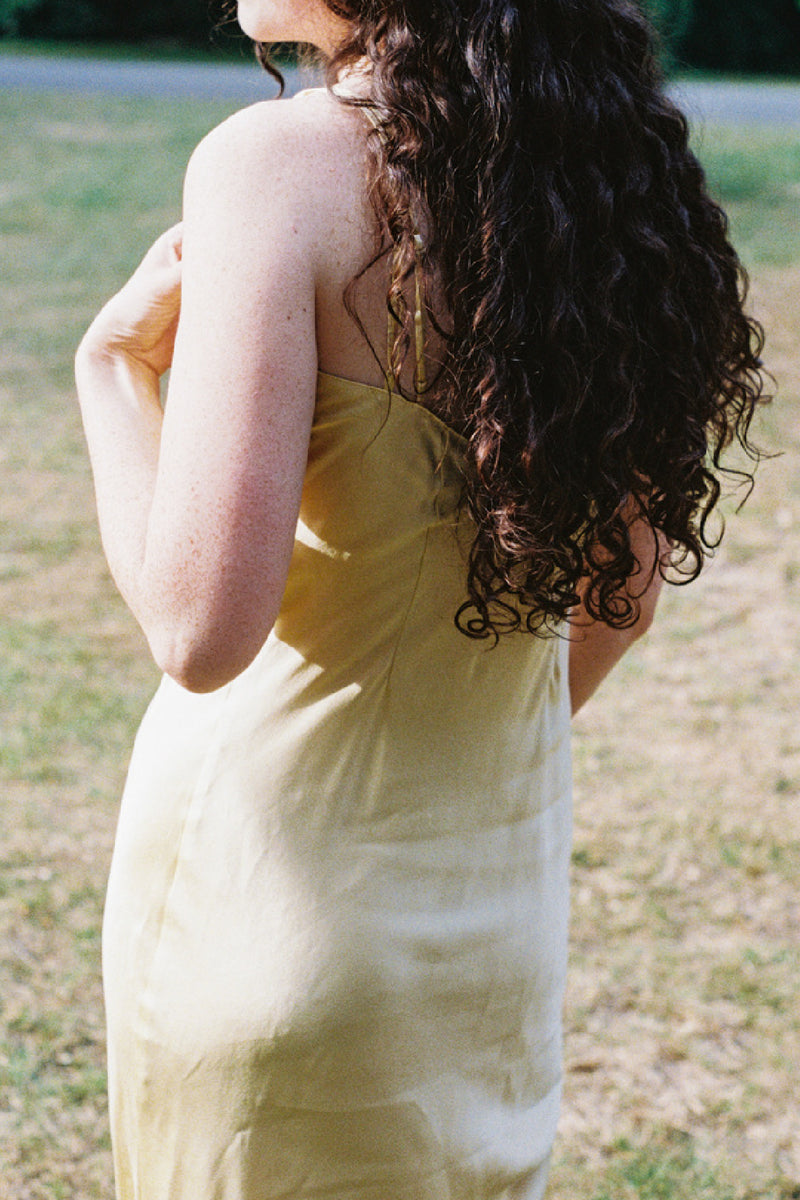 SILK SLIP DRESS　MIMOSA