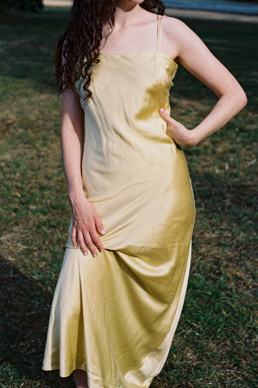 SILK SLIP DRESS　MIMOSA