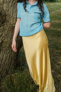 SILK SLIP DRESS　MIMOSA