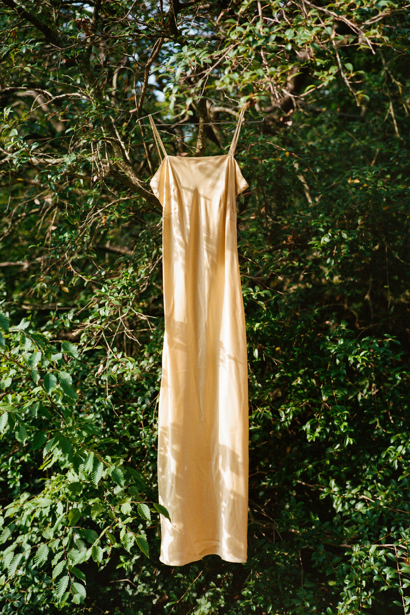 SILK SLIP DRESS　MIMOSA