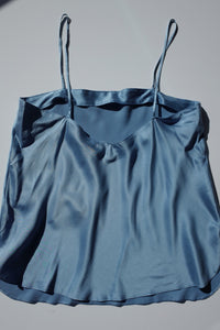 SILK CAMISOLE　BLUE TOPAZ