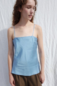 SILK CAMISOLE　BLUE TOPAZ