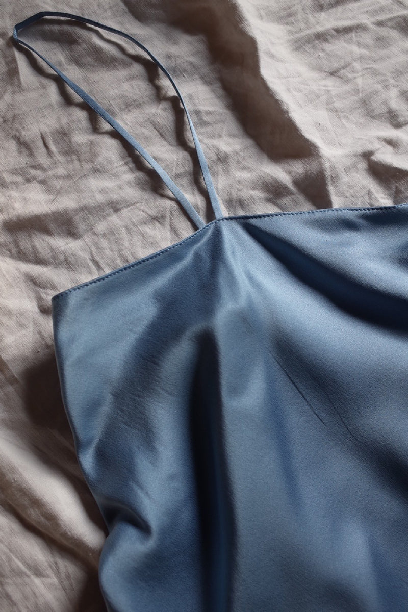 SILK CAMISOLE　BLUE TOPAZ