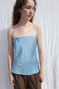 SILK CAMISOLE　BLUE TOPAZ