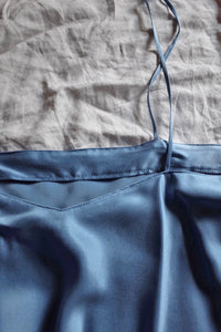 SILK CAMISOLE　BLUE TOPAZ