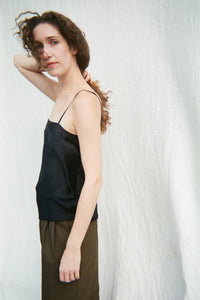 SILK CAMISOLE　BLACK