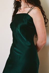 SILK SLIP DRESS　FOREST