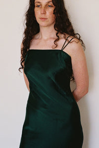 SILK SLIP DRESS　FOREST