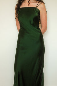 SILK SLIP DRESS　FOREST